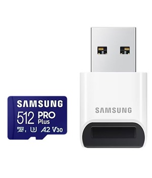 Samsung PRO Plus microSDXC 512GB + USB-A adaptr
