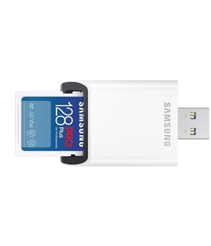 Samsung  PRO PLUS SDXC 128GB + USB-A adaptr (180 MB/s)