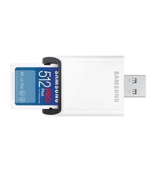 Samsung  PRO PLUS SDXC 512GB + USB-A adaptr (180 MB/s)