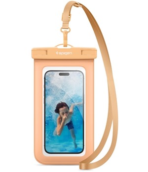 Spigen Aqua Shield A601 vododoln pouzdro na mobil s IPX8 oranov