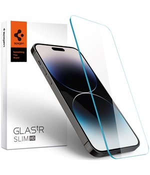 Spigen tR Slim HD tvrzen sklo pro Apple iPhone 14 Pro Max ir