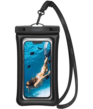 Spigen Aqua Shield A610 vododoln plovouc pouzdro na mobil s IPX8 ern