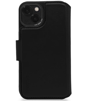 Decoded Leather odnmateln flipov pouzdro pro Apple Phone 14 ern