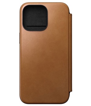 Nomad Modern Leather Folio koen flipov pouzdro pro Apple iPhone 15 Pro Max svtle hnd