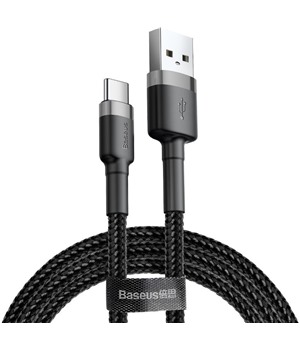 Baseus Cafule Series USB-A / USB-C 0,5m opleten ern / ed kabel