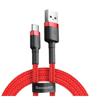 Baseus Cafule Series USB-A / USB-C 2m opleten erven kabel