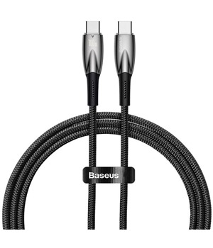Baseus Glimmer USB-C / USB-C 100W 2m opleten ern kabel