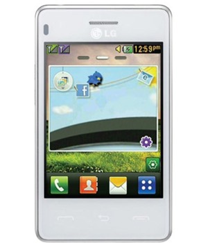 LG T375 Dual-SIM White
