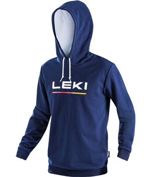 LEKI Logo Hoodie LEKI, true navy blue-white, L