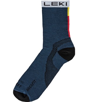 LEKI Trail Running Socks, true navy blue-white, 39 - 42