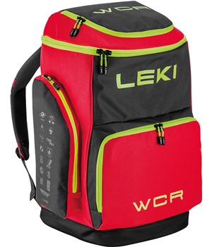 LEKI Skiboot Bag WCR / 85L , bright red-black-neonyellow, 60 x 40 x 35 cm