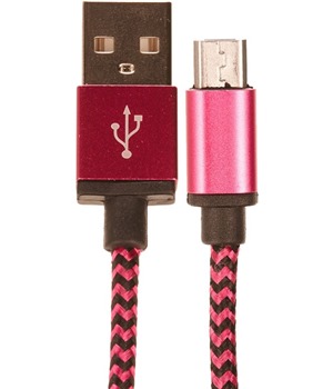 CELLFISH USB-A / micro USB 1m opleten rov kabel