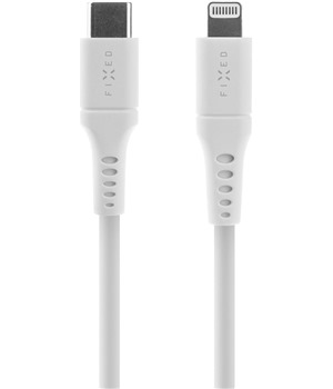 FIXED Liquid silicone USB-C / Lightning 60W 1,2m bl kabel