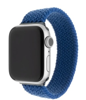 FIXED Silicone Strap elastick silikonov emnek pro Apple Watch 42 / 44 / 45 / 49mm modr XL