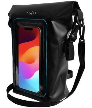 FIXED Float Bag 3L vododoln vak s kapsou pro mobiln telefon ern
