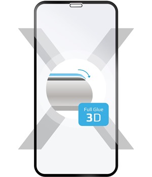 FIXED 3D Full-Cover tvrzen sklo pro Apple iPhone 11 Pro / XS / X Full Frame ern