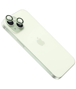 FIXED Camera Glass ochrann skla oek fotoapart pro Apple iPhone 15 / 15 Plus svtle zelen