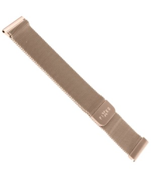 FIXED 22mm síťovaný nerezový řemínek pro smartwatch růžové zlatý