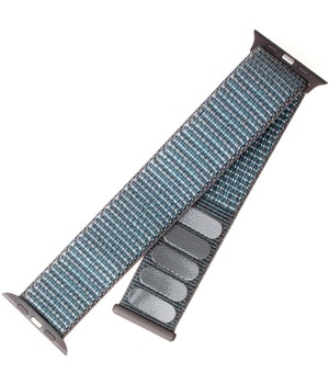 FIXED Nylon Strap nylonov emnek pro Apple Watch 38 / 40 / 41mm temn ed
