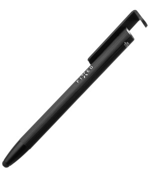 FIXED Pen 3v1 propiska se stylusem, stojnkem a antibakterilnm povrchem (hlinkov tlo) ern