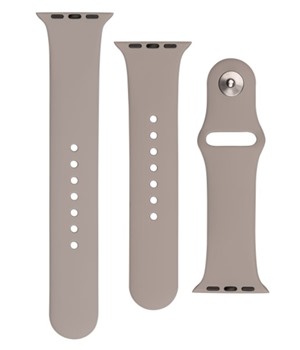 FIXED Set silikonových řemínků pro Apple Watch 42/44/45mm tmavě šedý