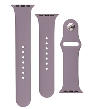 FIXED Silicone Strap Set silikonovch emnk pro Apple Watch 42 / 44 / 45 / 49mm fialov