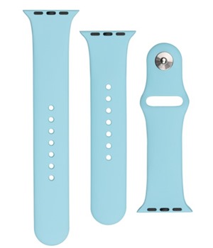 FIXED Silicone Strap Set silikonovch emnk pro Apple Watch 42 / 44 / 45 / 49mm tyrkysov