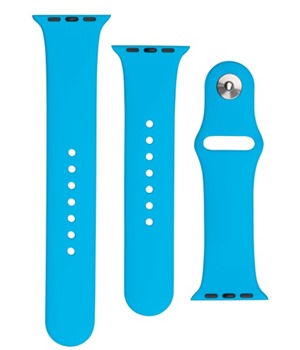 FIXED Set silikonových řemínků pro Apple Watch 38/40/41mm modrý