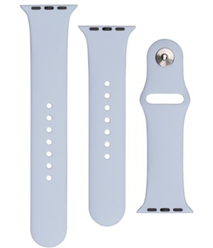 FIXED Set silikonových řemínků pro Apple Watch 38/40/41mm světle modrý