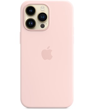 Apple silikonový kryt s MagSafe pro Apple iPhone 14 Pro Max křídově růžový