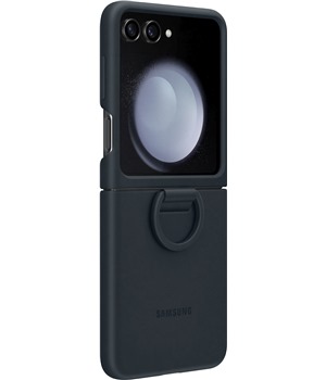 Samsung silikonov zadn kryt s kroukem na prst pro Samsung Galaxy Z Flip5 modr (EF-PF731TNEGWW)