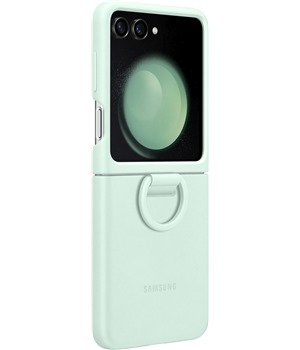 Samsung silikonov zadn kryt s kroukem na prst pro Samsung Galaxy Z Flip5 zelen (EF-PF731TMEGWW)