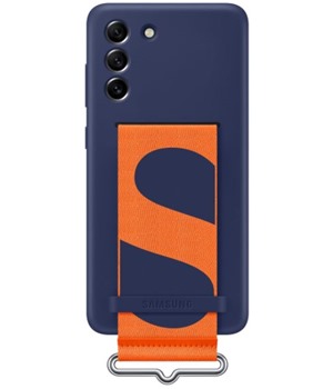 Samsung silikonový zadní kryt s poutkem pro Samsung Galaxy S21 FE 5G modrý (EF-GG990TN)