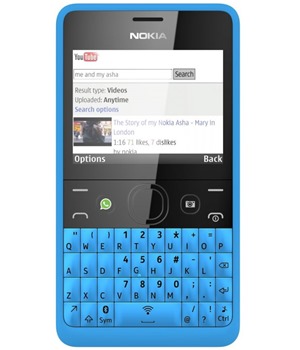 Nokia Asha 210 Dual-SIM Cyan