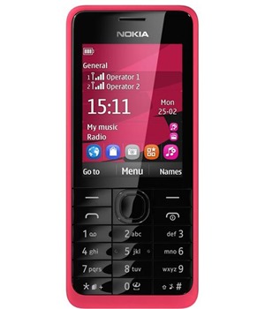 Nokia 301 Dual-SIM Fuchsia