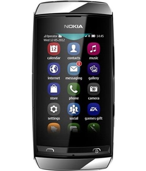 Nokia Asha 306 Silver White