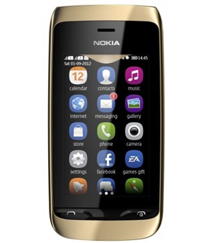 Nokia Asha 308 Golden Light