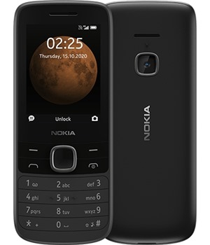 Nokia 225 4G Dual SIM Black ZDARMA 1m kabel micro USB