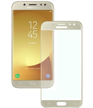 Vmax tvrzen sklo pro Samsung Galaxy J7 2017 Full-Frame zlat