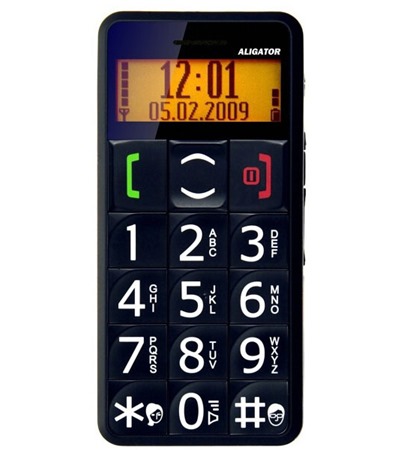 Aligator A300 Black - mobil pro seniory