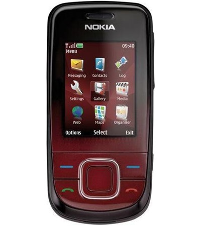 Nokia 3600 slide Dark Red