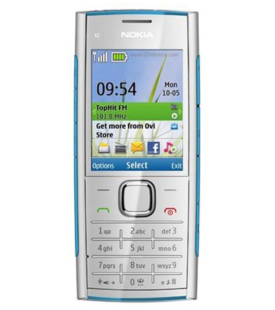 Nokia X2 Silver / Blue