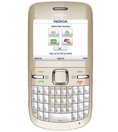 Nokia C3-00 Golden White T-Mobile