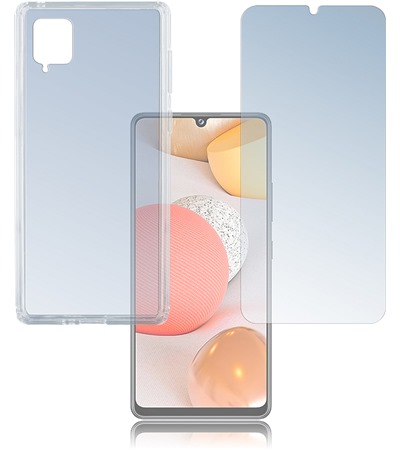 4smarts 360 Protection Set: tvrzen sklo + zadn kryt pro Samsung Galaxy A42 5G