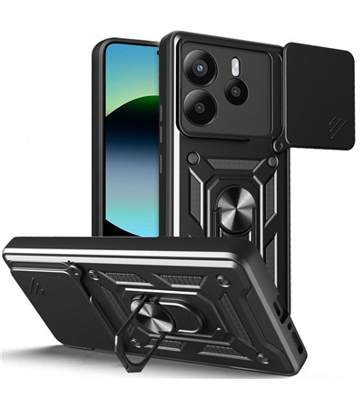 Tech-Protect CamShield zadn kryt s krytkou kamery / stojnkem pro Xiaomi Redmi Note 14 5G ern