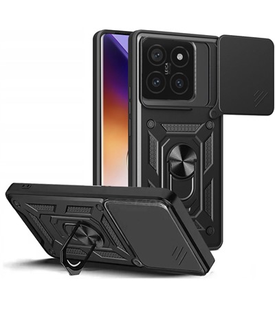 Tech-Protect CamShield zadn kryt s krytkou kamery / stojnkem pro Xiaomi 14T Pro ern