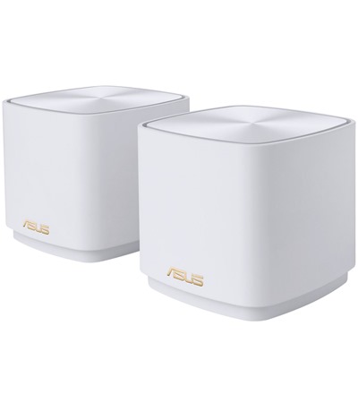 ASUS ZenWifi XD4 Mesh systm s podporou Wi-Fi 6 bl (2ks) Tech-Protect PC6X6 prodluovac kabel 2m 6x zsuvka, 3x USB-A 3x USB-C 