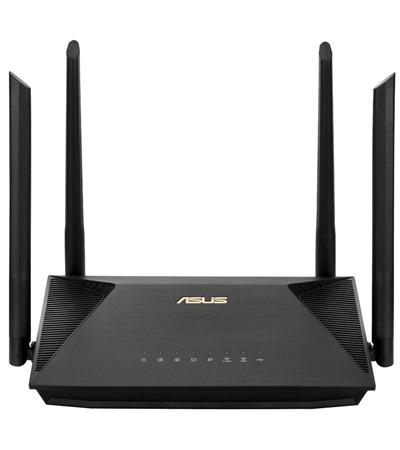 ASUS RT-AX53U (AX1800) Extendable router s podporou Wi-Fi 6 ASUS TUF Gaming P1 hern podloka pod my ern ,Tech-Protect PC6X6 prodluovac kabel 2m 6x zsuvka, 3x USB-A 3x USB-C 