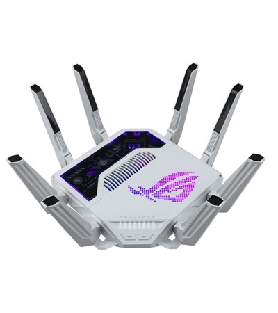 ASUS ROG Rapture GT-BE19000AI router s podporou WI-Fi 7 b�l� Tech-Protect PC6X6 prodlu�ovac� kabel 2m 6x z�suvka, 3x USB-A 3x USB-C 