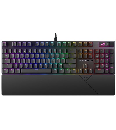 ASUS ROG Strix Scope II X (ROG NX Snow V2 / PBT) - US bezdrtov mechanick klvesnice ern